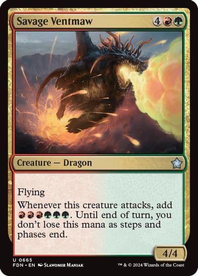 Savage Ventmaw Foundations Magic card