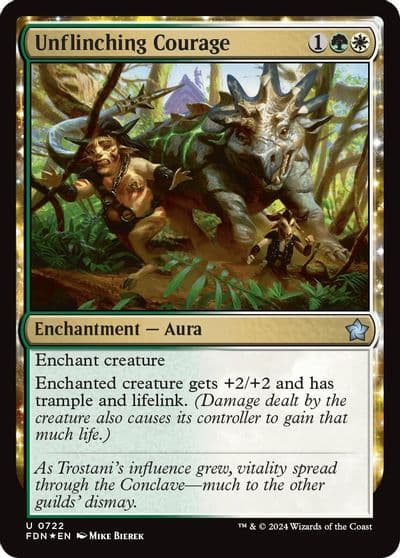 Unflinching Courage Foundations Magic card