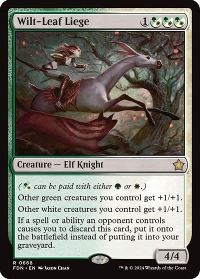 Wilt Leaf Liege Foundations Magic card
