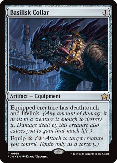 Basilisk Collar Foundations Magic card