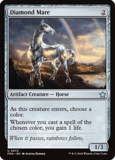 Diamond Mare 0672 Foundations Magic card