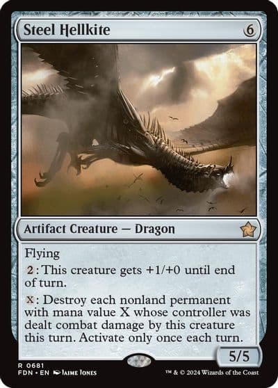 Steel Hellkite Foundations Magic card