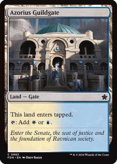 Azorius Guildgate Foundations Magic card