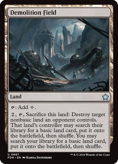 Demolition Field Foundations Magic card