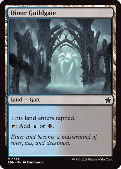 Dimir Guildgate Foundations Magic card