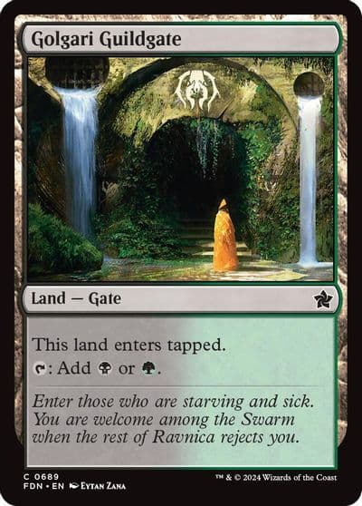 Golgari Guildgate Foundations Magic card