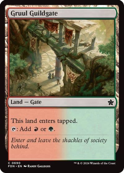 Gruul Guildgate Foundations Magic card