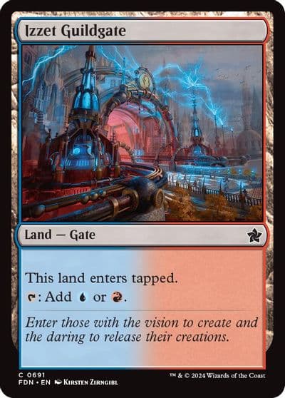 Izzet Guildgate Foundations Magic card