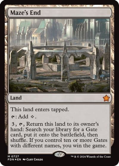 Mazes End Foundations Magic card
