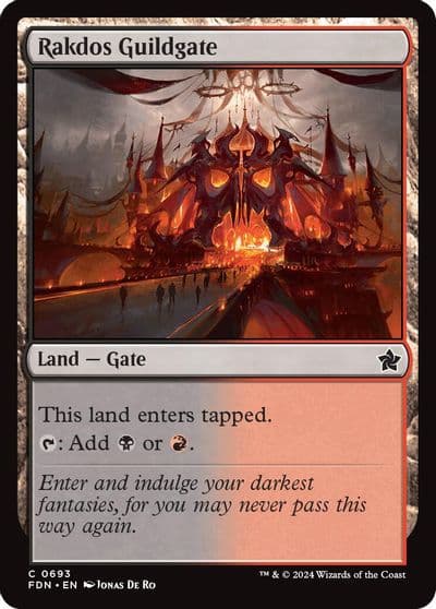 Rakdos Guildgate Foundations Magic card