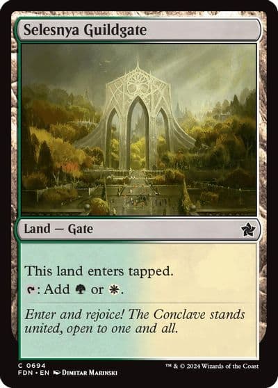 Selesnya Guildgate Foundations Magic card