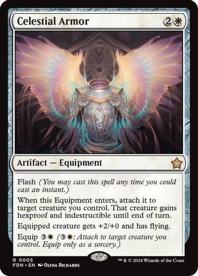 Celestial Armor Foundations Magic card