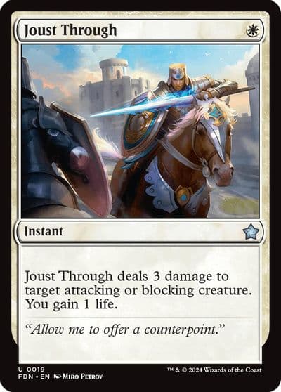 Joust Through Foundations Magic card