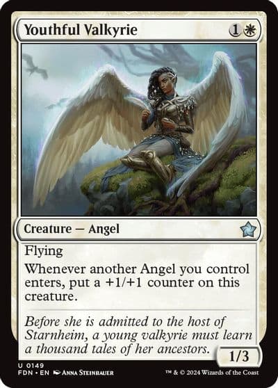 Youthful Valkyrie Foundations Magic card