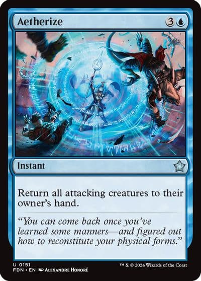 Aetherize Foundations Magic card
