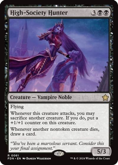 High Society Hunter Foundations Magic card