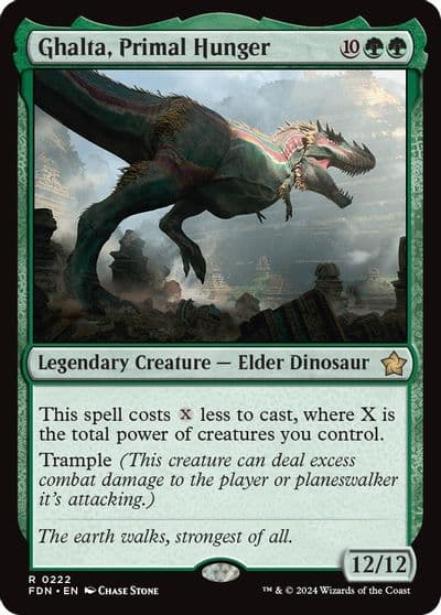 Ghalta Primal Hunger Foundations Magic card