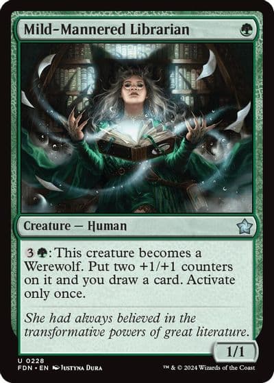 Mild Mannered Librarian Foundations Magic card
