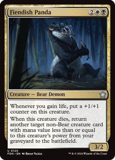 Fiendish Panda Foundations Magic card