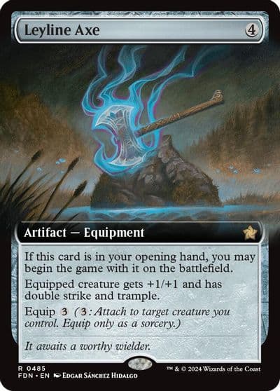 Leyline Axe Extended Art Foundations Magic card