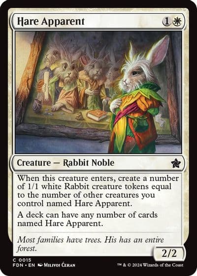 Hare Apparent Foundations Magic card