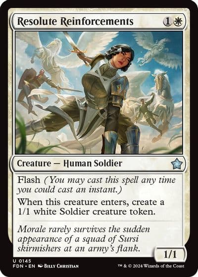 Resolute Reinforcements Foundations Magic card