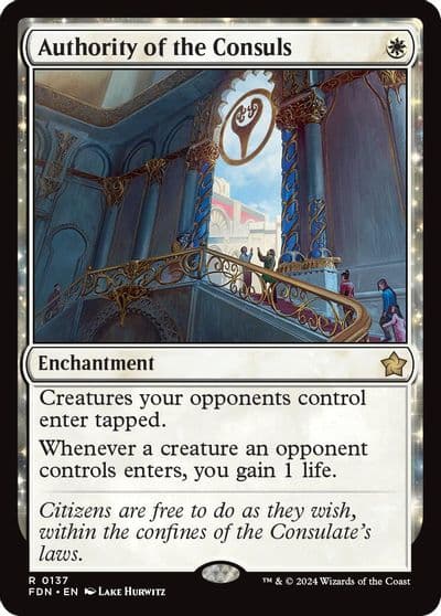 Authority of the Consuls Foundations Magic card