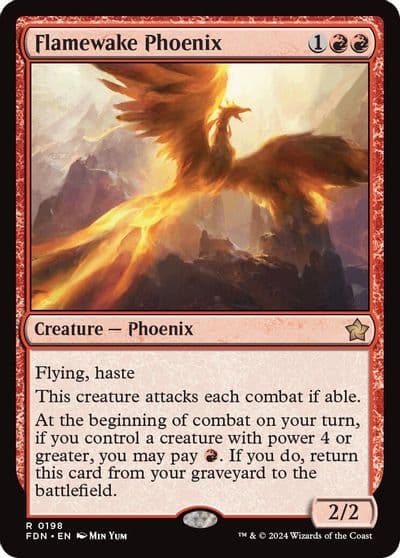 Flamewake Phoenix Foundations Magic card