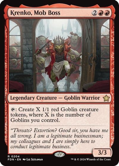Krenko Mob Boss Foundations Magic card