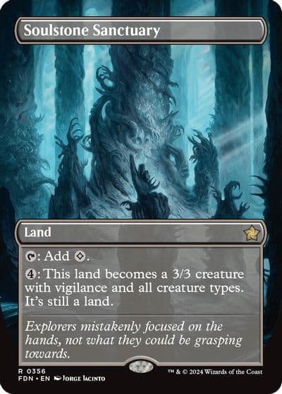 Soulstone Sanctuary Borderless Foundations Magic card