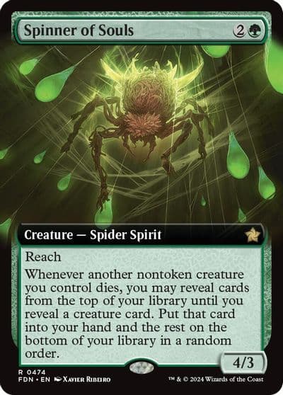 Spinner of Souls Extended Art Foundations Magic card