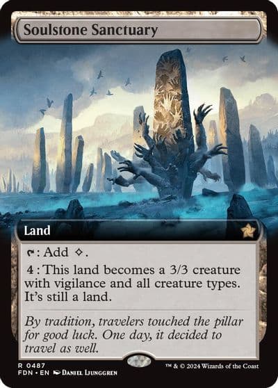 Soulstone Sanctuary Extended Art Foundations Magic card