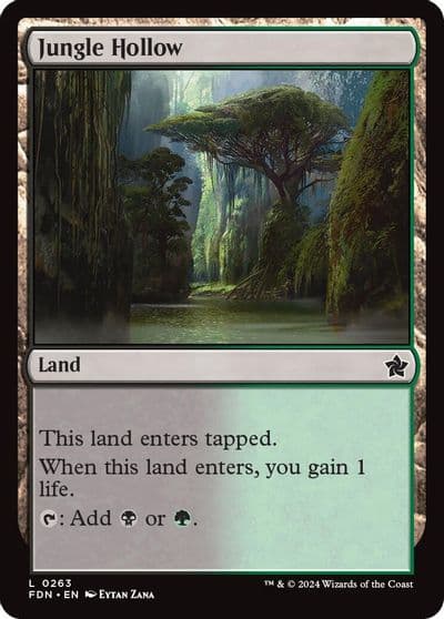Jungle Hollow Foundations Magic card