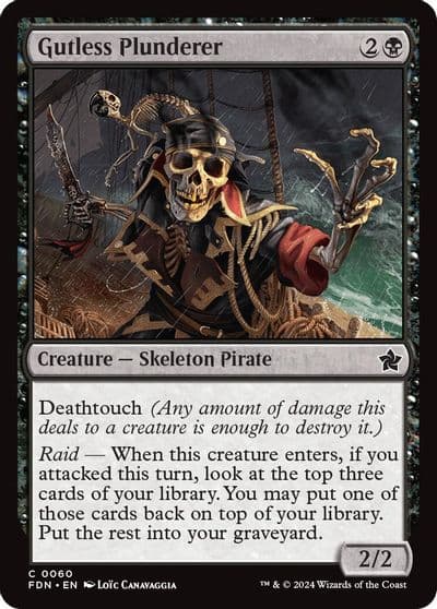 Gutless Plunderer Foundations Magic card