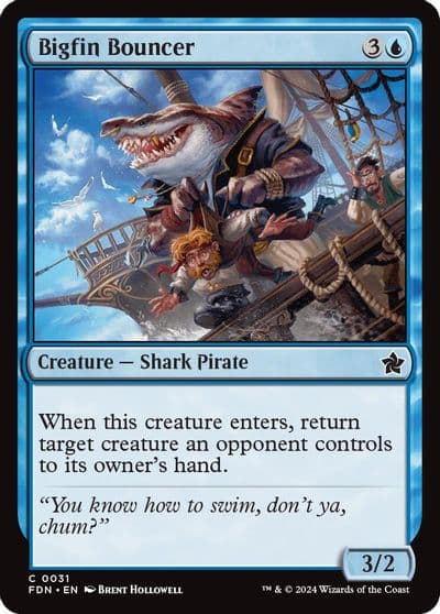 Bigfin Bouncer Foundations Magic card