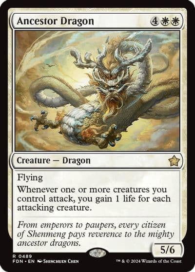 Ancestor Dragon Foundations Magic card