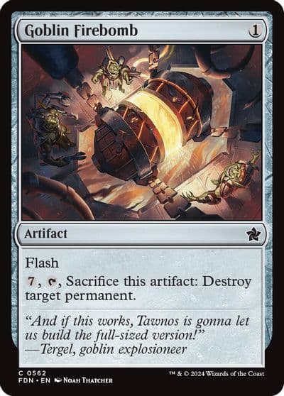 Goblin Firebomb Foundations Magic card