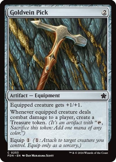 Goldvein Pick Foundations Magic card