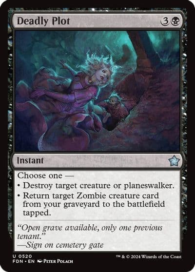 Deadly Plot Foundations Magic card
