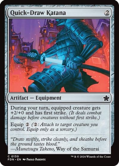 Quick Draw Katana Foundations Magic card