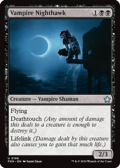 Vampire Nighthawk 0186 Foundations Magic card