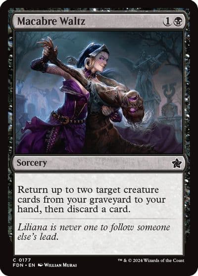 Macabre Waltz Foundations Magic card