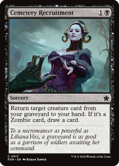 Cemetery Recruitment Foundations Magic card