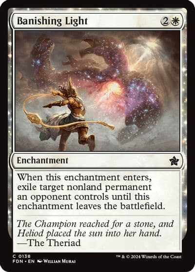 Banishing Light Foundations Magic card