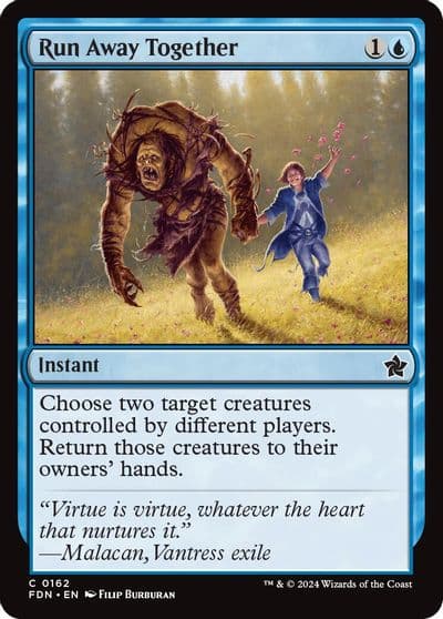 Run Away Together Foundations Magic card