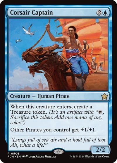 Corsair Captain Foundations Magic card