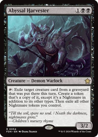 Abyssal Harvester Foundations Magic card