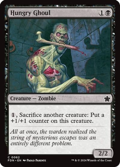Hungry Ghoul Foundations Magic card