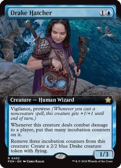 Drake Hatcher Extended Art Foundations Magic card