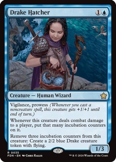 Drake Hatcher Foundations Magic card